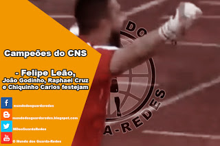 Filipe Leão, João Godinho, Raphael Cruz e Chiquinho Carlos campeões do CNS 2014/2015 pelo CD Mafra