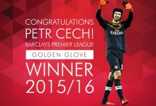 Petr Cech vence prémio Golden Glove da Premier League 2015/2016