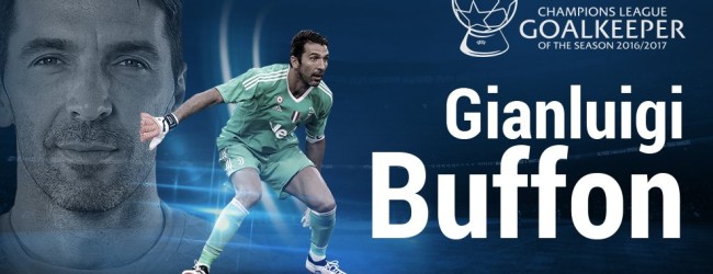 Gianluigi Buffon vence prémio de Melhor Guarda-Redes da Champions League 2016/2017