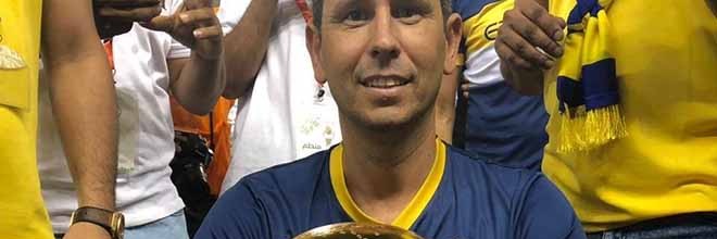 Luís Esteves celebra título de campeão por SL Benfica e Al Nassr