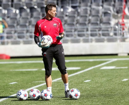 Peiser no seu primeiro treino no Ottawa Fury