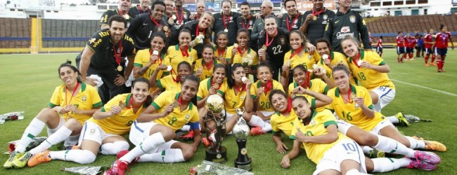 Andréia Suntaque, Thais Picarte e Luciana Maria vencem Copa América 2014 com o Brasil