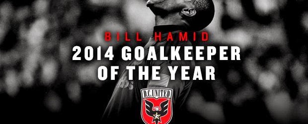 Bill Hamid vence prémio MLS Goalkeeper of the Year 2014