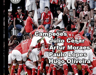 Júlio César, Artur Moraes, Paulo Lopes e Hugo Oliveira bicampeões de Portugal com o SL Benfica