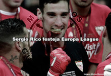 Sergio Rico festeja vitória da Europa League em onze jogos pelo Sevilla
