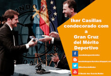 Iker Casillas condecorado com a Gran Cruz del Mérito Deportivo