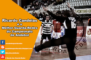 Ricardo Candeias vence prémio para Melhor Guarda-Redes do Campeonato de Andebol