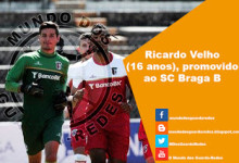Ricardo Velho (16 anos) promovido ao SC Braga B
