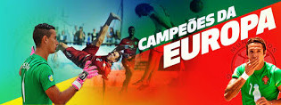 Elinton Andrade e Tiago Petrony campeões da Europa de Futebol de Praia por Portugal