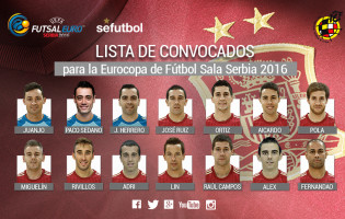 Juanjo Hernández, Paco Sedano e Jesús Herrero convocados pela Espanha para o Euro’2016