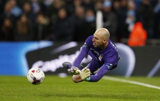 Willy Caballero defendia penaltis no Málaga CF com ajuda de software