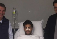 Hugo Ventura operado com sucesso ao septo nasal