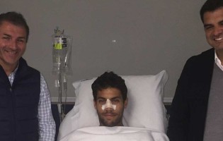 Hugo Ventura operado com sucesso ao septo nasal