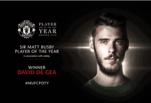 David De Gea vence prémio de Jogador do Ano pelo terceiro ano consecutivo