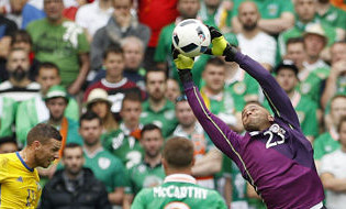 Darren Randolph v. Andreas Isaksson – Estatísticas – Irlanda 1-1 Suécia