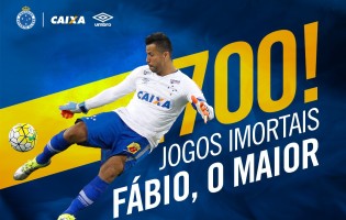 Fábio Deivson chega aos 700 jogos pelo Cruzeiro EC