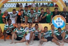 Fran Dona, Tiago Petrony e David Pereira campeões nacionais de Futebol de Praia pelo Sporting CP