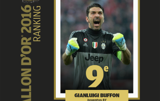 Gianluigi Buffon ficou em 9º na Bola de Ouro