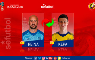 Kepa Arrizabalaga chamado à seleção A de Espanha pela primeira vez