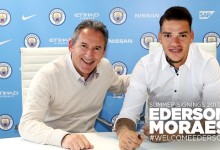 Ederson Moraes apresentado e oficializado no Manchester City até 2023