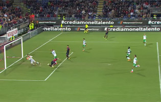 Andrea Consigli assina “defesa-milagre” no Cagliari 0-1 Sassuolo