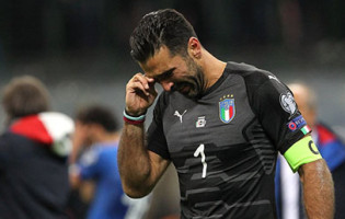 Gianluigi Buffon deixa seleção de Itália após derrota na qualificação para o Mundial