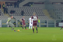 Vanja Milinkovic cobra livre à trave – Torino FC 2-0 Carpi