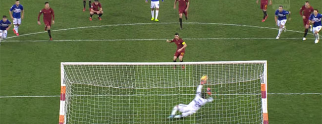 Alisson Becker defende nove remates, Emiliano Viviano em oito e um penalti parado – AS Roma 0-1 Sampdoria
