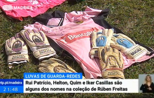 Rúben Freitas: guarda-redes da AD Pontassolense tem coleção mais de cem pares de luvas