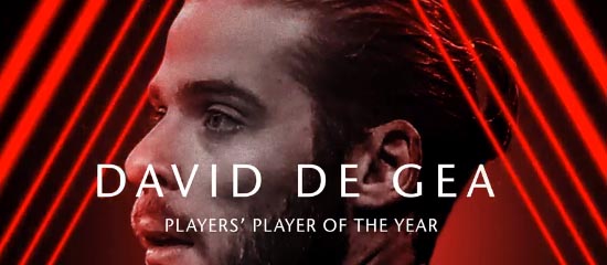 David De Gea vence prémio de Jogador do Ano pelo quarto ano consecutivo