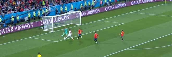 David De Gea: primeira defesa no Mundial’2018 surgiu 205 minutos depois