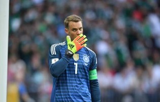 Manuel Neuer entra no Mundial’2018 como titular e absorvido pela baliza – Alemanha 0-1 México
