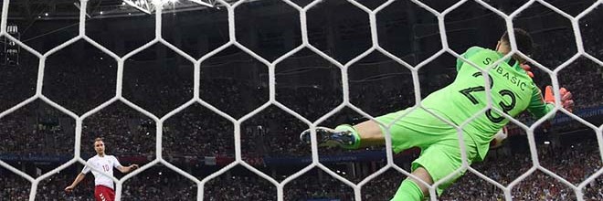 Danijel Subasic defende três penaltis e coloca Croácia nos quartos-de-final do Mundial’2018