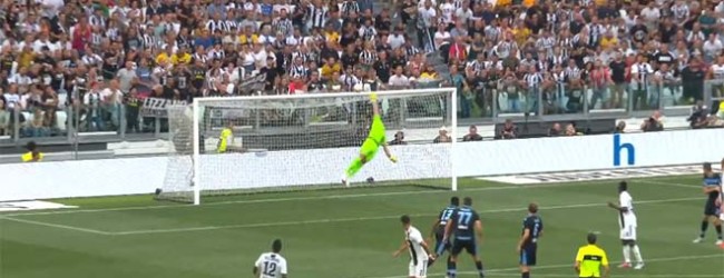 Thomas Strakosha voou para evitar o primeiro golo de Cristiano Ronaldo – Juventus FC 2-0 SS Lazio