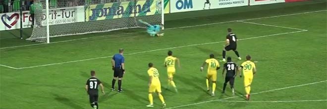 Mickaël Meira estreia-se a defender grande penalidade pelo FC Zimbru