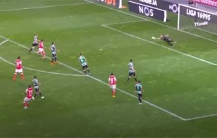 Romain Salin adiou golo com desvio a remate arisco – SC Braga 1-0 Sporting CP