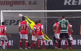 Tiago Sá voou em defesa vistosa e fechou a baliza novamente aos 88′ – SC Braga 1-0 Sporting CP