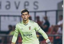 Tiago Sá segue sem sofrer desde a estreia pelo SC Braga na Primeira Liga há três jogos