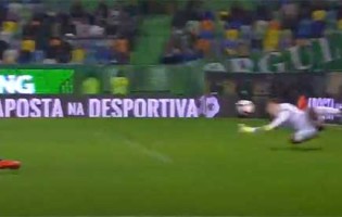 Ricardo Nunes desvia remate no fim dos 45′ – Sporting CP 2-1 GD Chaves