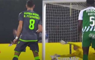 Léo Jardim intervém em remate sinuoso – Rio Ave FC 1-3 Sporting CP