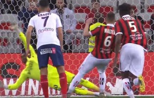 Brice Samba defende grande penalidade e faz dupla-defesa decisiva – OGC Nice 0-1 SM Caen