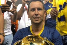 Luís Esteves celebra título de campeão por SL Benfica e Al Nassr