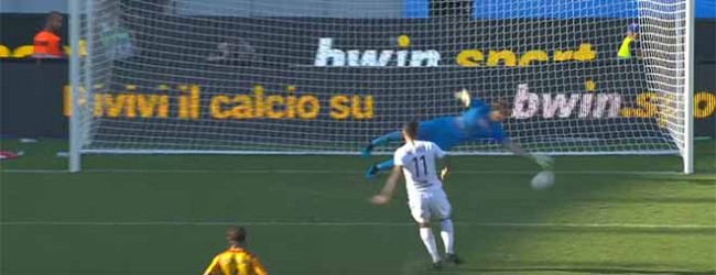 Gabriel Vasconcelos defende penalti de forma espetacular após precipitações – US Lecce 0-1 AS Roma