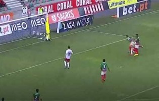 Amir Abedzadeh intervém duas vezes em quinze segundos – CS Marítimo 1-2 SC Braga