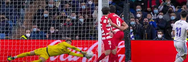 Luís Maximiano protagoniza um espetáculo de defesas – Real Madrid 1-0 Granada CF