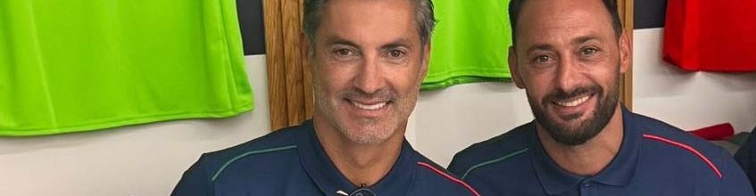 Vítor Baía e Beto Pimparel juntos como guarda-redes de Portugal Legends